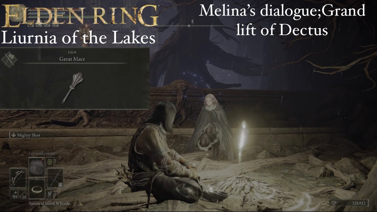 Elden Ring Liurnia of the Lakes Melina’s dialogue;Grand lift of