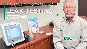 Barcode Scanning on Sprint mD Leak & Flow Tester