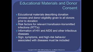 Chapter 13: Donor Selection and Phlebotomy