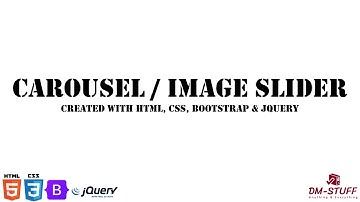 Image Slider / Carousel created with Bootstrap | DM-Stuff