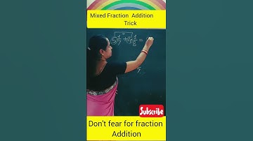 Mixed Fraction Addition Trick💥|#shortsvideo #shorts #maths #youtubeshorts #mathtricks