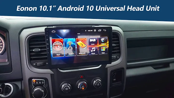 Eonon 10.1-inch Android 10 Universal  Head Unit with Adjustable Screen Viewing Angle