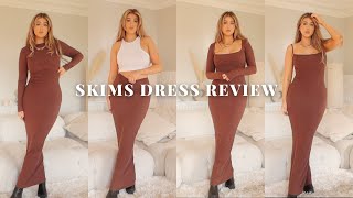 VIRAL SKIMS DRESS REVIEW AND TRY ON screenshot 3