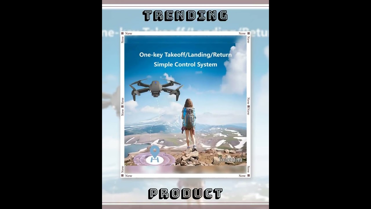 Pocket - Size Foldable Drone for Travel, 4K HD Camera, Optical Flow Stabilization, 40M Remote, Ul...