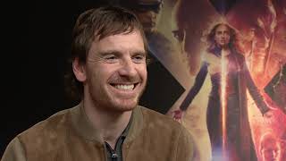 XMEN : DARK PHOENIX Movie Michael Fassbender  full interview  spricht deutsch / speaks german