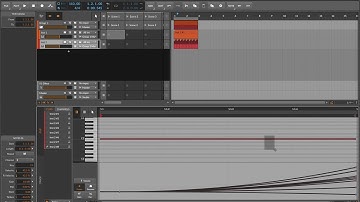 Bitwig, controlling devices on multiple tracks with per-note automation