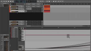 Bitwig, controlling devices on multiple tracks with per-note automation