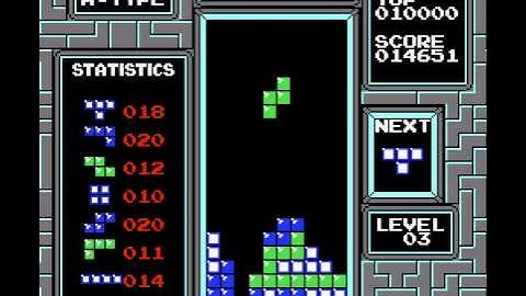 Tetris (NES / Nintendo) Gameplay