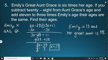 Translating Word Problems with Variables on Both Sides