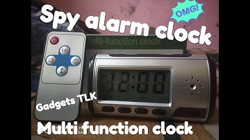 Spy Digital The Talking Alarm Clock - With Motion Detection Camera || Gadgets TLK || How to use?