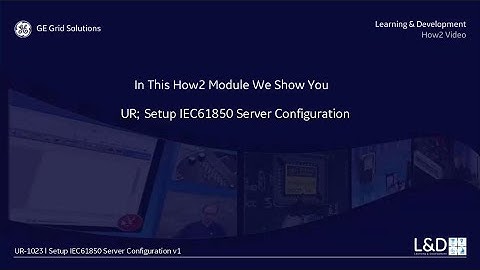 UR-1023 l Setup IEC61850 Server Configuration v1