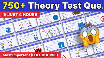 REVISE Theory Test 2025 UK In Just 4 Hours (Must Watch!) | 750 Theory Test Questions