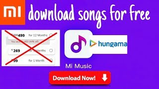 download songs from music app for free through hungama | no pro | 100% free | high quality mp3 | screenshot 2