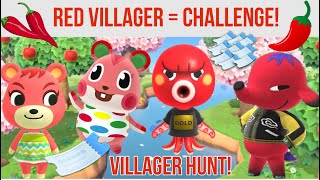 Animal Crossing Villager Hunt Challenge  Red Villager Hunt With 50 Nmts