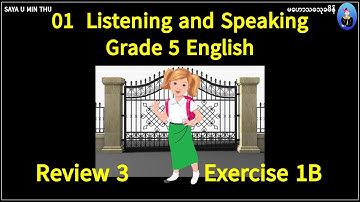 01 Listening and Speaking Grade 5 English Review 3 Exercise 1B