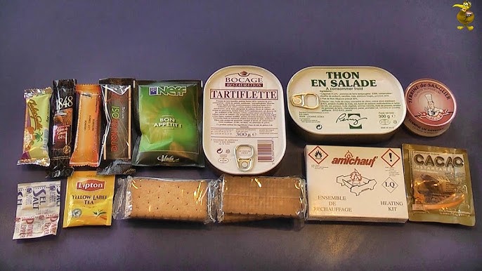  New FRENCH MRE Army Ration Meal Ready To Eat Emergency Food  Supplies Genuine RCIR (Menu 10) : Grocery & Gourmet Food