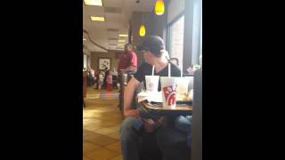 He s Singing Proud to be an American at Chick - fil