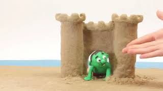 Dibusymas Castle Sand Beach Games Clay Stop Motion Cartoons Compilation   Vengatoon