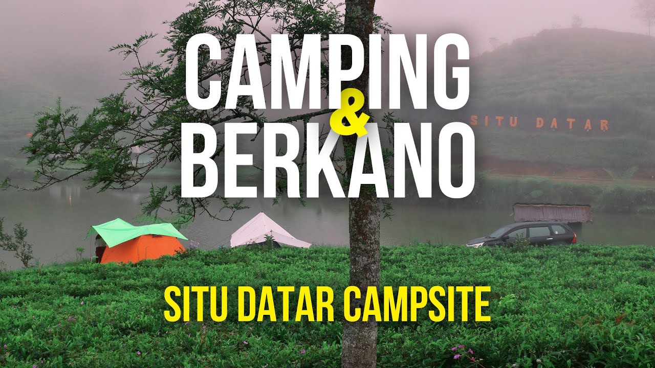 CAMPING IN THE LAKESIDE & TEA PLANTATIONS | ASMR | Situ Datar Camp Station