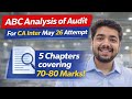 🔥 Score 70+ in Audit |  CA Inter May 26 ABC Analysis Revealed! | Professionals