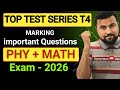 Important Questions class 9 - live discussion - physics and maths - top test series t4