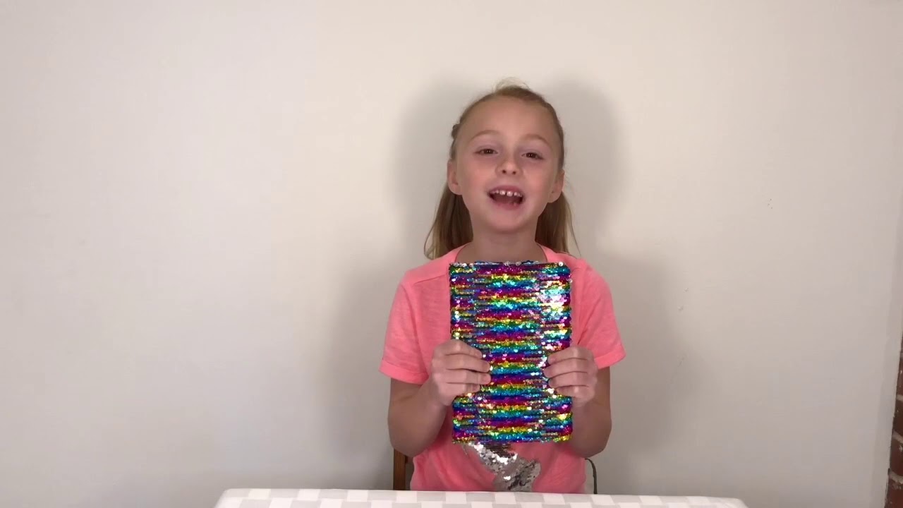 Flip Sequin Unicorn Shirt & Rainbow Flip Notebook