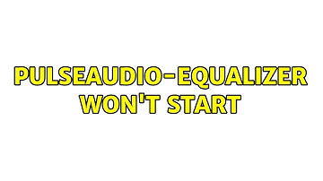 Ubuntu: pulseaudio-equalizer won