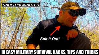 10 Easy Military Survival & Bushcraft Hacks, Tips, and Tricks!