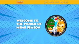 Create Website For Your Meme Coin in 10 Minutes For Free! | Source code screenshot 3