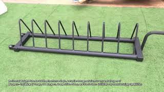 Fitmus-Sport.com-Horizontal Bumper Plate Rack with Wheels