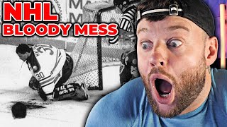 *THIS IS INSANE* | SOCCER FAN REACTS: NHL BLOODY MESS!