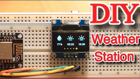 【DIY】 Weather Station with Nodemcu Esp8266