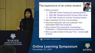 Faculty and student experiences with Online Learning at the UR, Linh Dang