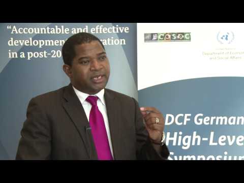 Interview with Collins Magalasi at the UN DCF Germany High-level Symposium