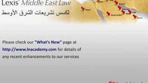 Lexis Middle East Law - Searching Registers