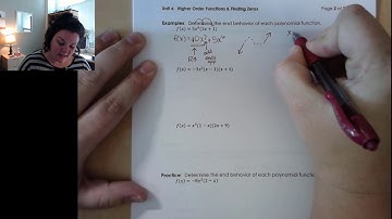 Unit 6:  End Behavior of Polynomial Functions