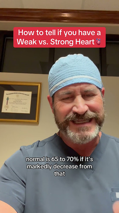 How to tell if you have a Weak vs. Strong Heart #doctor #surgeon #hearthealth #heartsurgery #fypシ