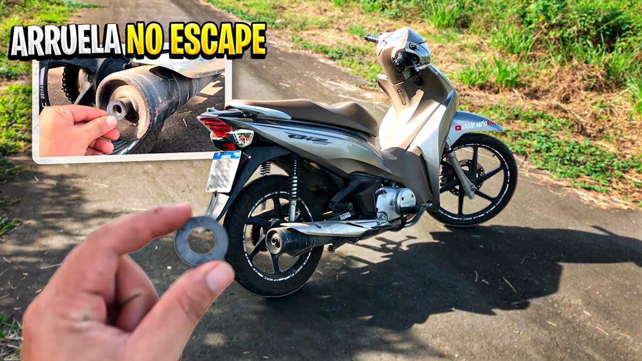 LANCEI UMA ARRUELA NO ESCAPAMENTO DA BIZ 125 | BARULHO CHAVE 🔥