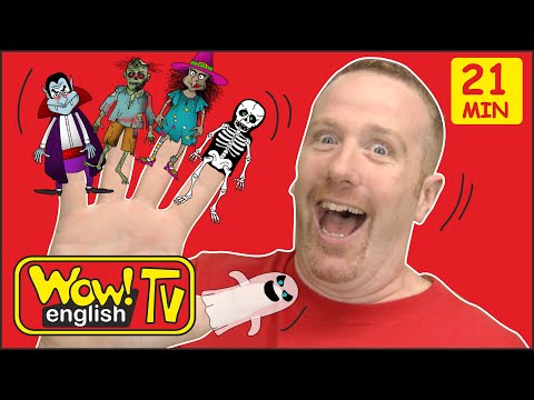 finger-family-halloween-spooky-stories-for-kids-from-steve-and-maggie-|-speaking-wow-english-tv