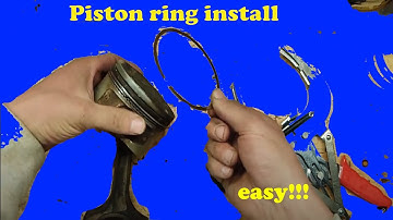 How to install piston rings with tool and without