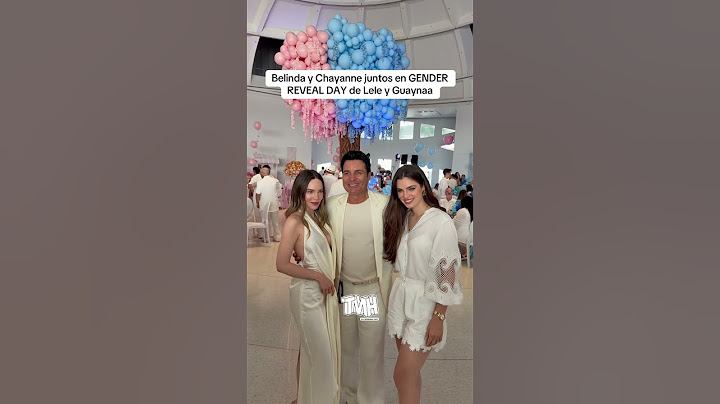 Belinda y Chayanne juntos en el Gender Reveal Day de Lele Pons y Guaynaa