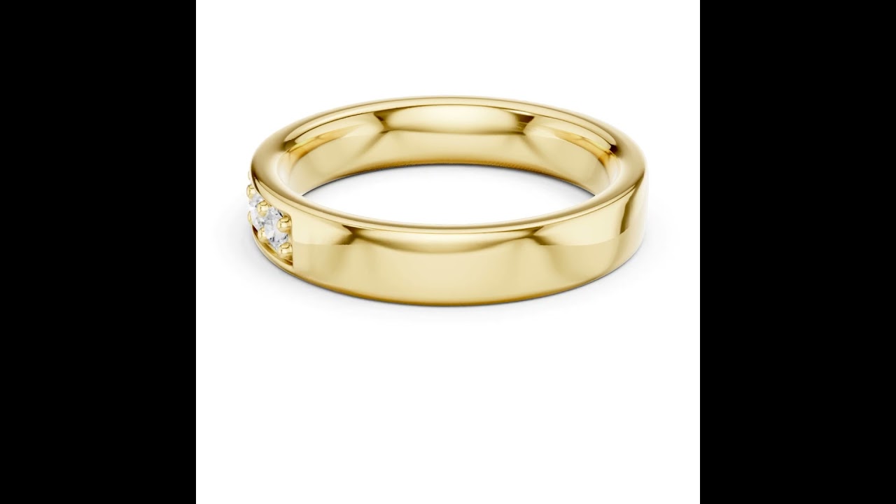 Round Cut Lab Grown Diamond Half Eternity Band