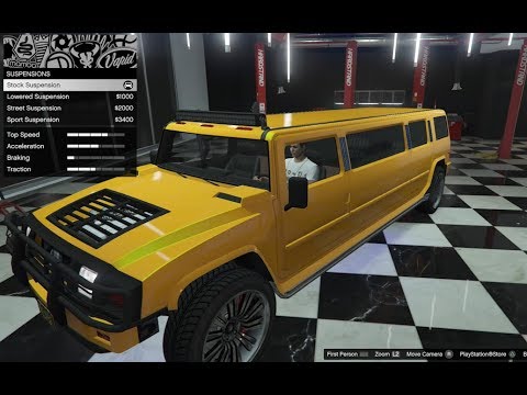 Gta 5 Dlc Vehicle Customization Mammoth Patriot Stretch Hummer Limo And Review Youtube