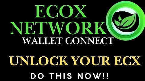 ECOX NETWERK - HOE JE JE PORTEMONNEE VERBINDT | DE ECX TOKEN ONTGRENDELEN | LAATSTE ECOX UPDATE