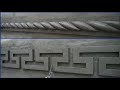 How to make decorative border, sculpture with sand cement