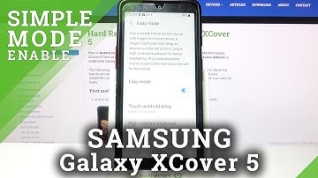 How to Boot into Easy Mode in SAMSUNG Galaxy XCover 5  - Activate Easy Mode