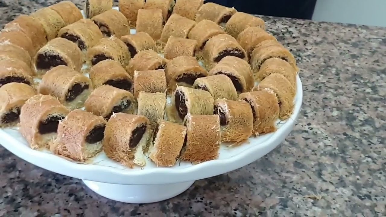 مبرومة الكنافة  بالتمر واللوز👌🏻👌🏻👌🏻