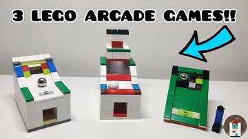 How to Make 3 Mini LEGO Arcade Machines!! *Fully Working*
