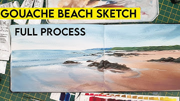 THE BEACH ✶ Gouache Study Session #4 (LIVE STREAM REPLAY)