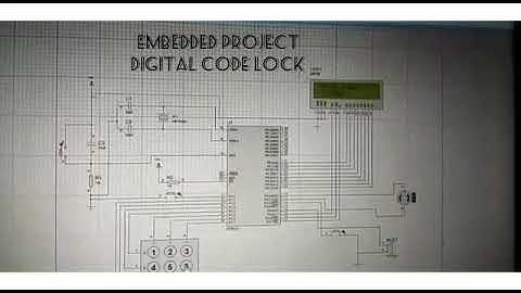 Digital code lock using 8051 microcontroller